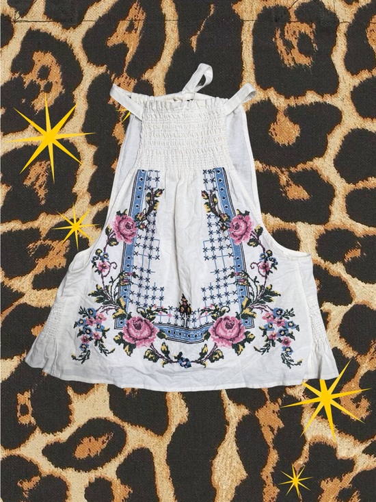 Free People Tops - FREE PEOPLE | Like New | Honey Pie Floral Embroidered Boho Top | Women’s Size XS